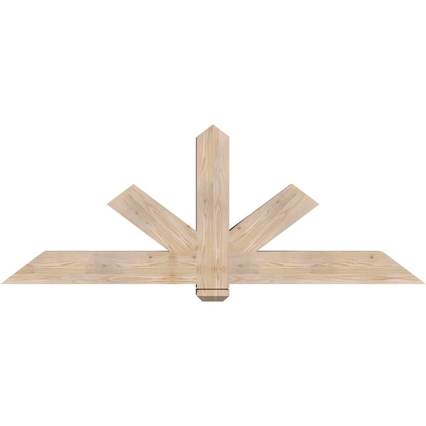 Ekena Millwork Kennewick Smooth Timber Gable Bracket, Douglas Fir, 72"W x 27"H x 5 1/2"D x 5 1/2"F, 9/12 Pitch GBW072X27X0606KEN00SDF - main
